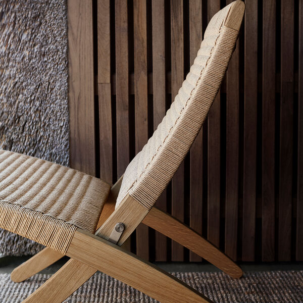 MG501 Paper Cord Cubastolen, olieret eg, Carl Hansen & Søn