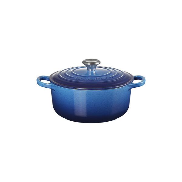 Signature rund st&oslash;bejernsgryde &Oslash; 20 cm, azure blue, Le Creuset