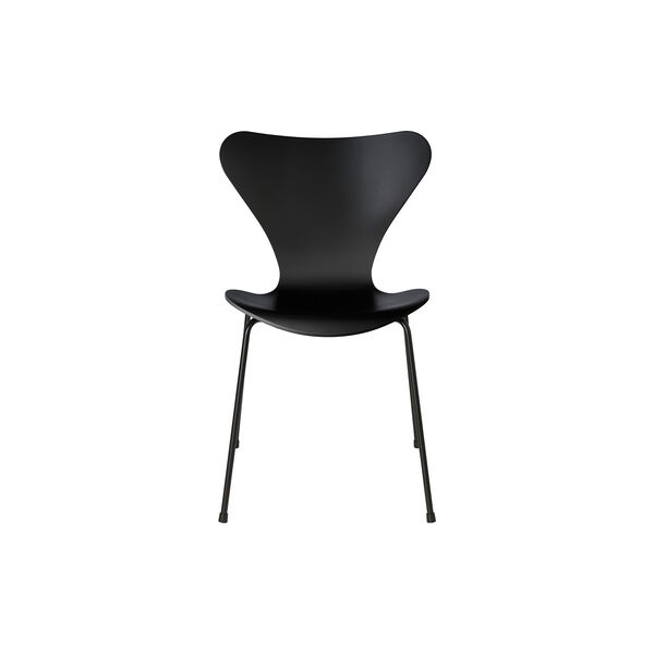 Serie 7™ 3107 monochrome stol, lak, sort Serie 7™ 3107 monochrome stol, lak, sort, Fritz Hansen