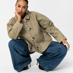 Padded military jacket, hunter green Padded military jacket, hunter green, Coster Copenhagen