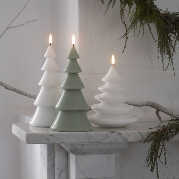 LED Smooth candle Christmas tree | 11x13 | Nordic white, Uyuni Lighting