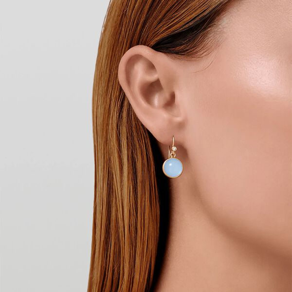 Prime &Oslash;reringe, gold/milky aqua, Julie Sandlau