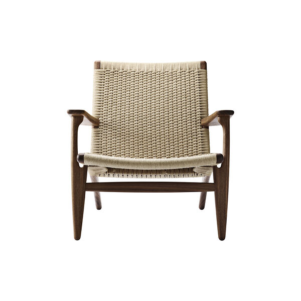 CH25 loungestol, olieret valnød/natur CH25 loungestol, olieret valnød/natur, Carl Hansen & Søn