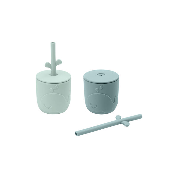 Wally Peekaboo sugerørskopsæt, blue Wally Peekaboo sugerørskopsæt, blue, Done by Deer