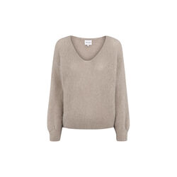 Milana LS Alpaca Pullover, light taupe, Americandreams