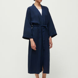 Kimono Linen, navy, Aiayu