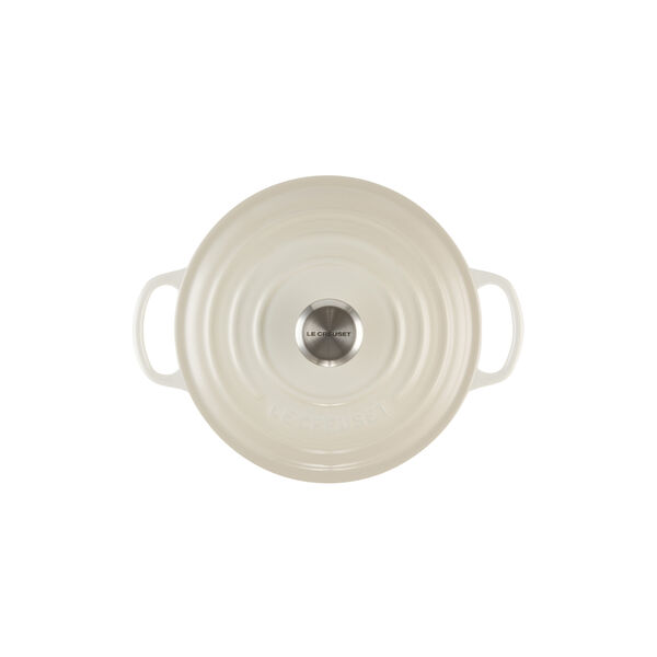 Signature rund st&oslash;bejernsgryde &Oslash; 20 cm, meringue, Le Creuset