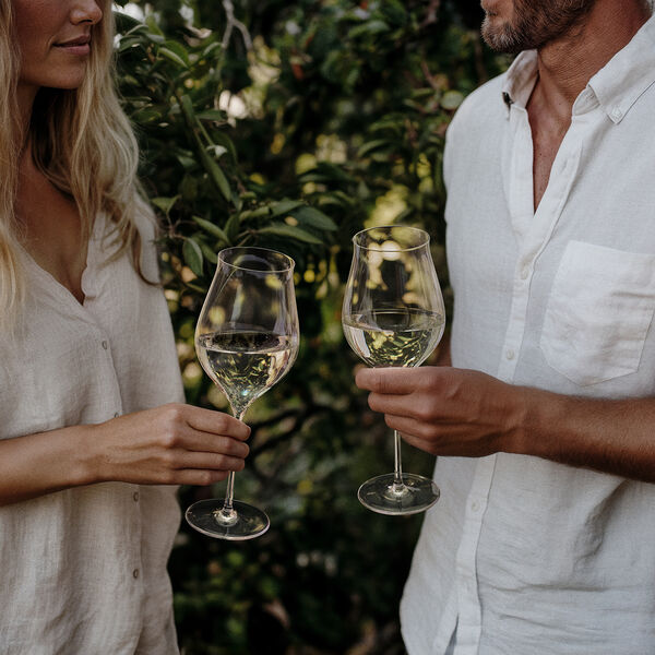 Notes Hvidvinsglas 2 stk., Holmegaard