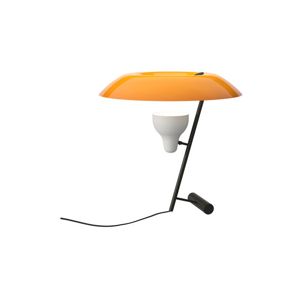 Model 548 Table Lamp, orange/dark burnished brass, Astep