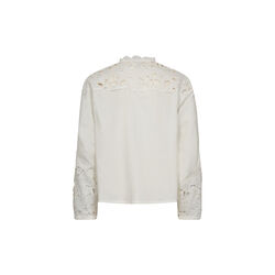 PD-Pina Yoke Mix Shirt, ecru, Pieszak