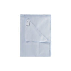 Satinvævet fladt lagen, lyseblå, Geismars Væverier