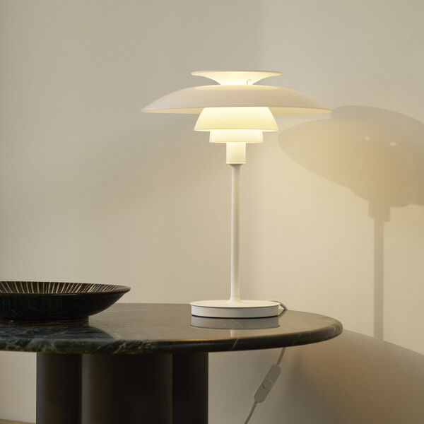 PH 80 bordlampe, opal white/white, Louis Poulsen