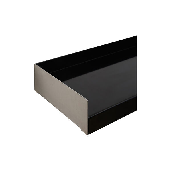 KOMPAKT Shelf | Medium | Aluminium/Black | Hylde, oursociety