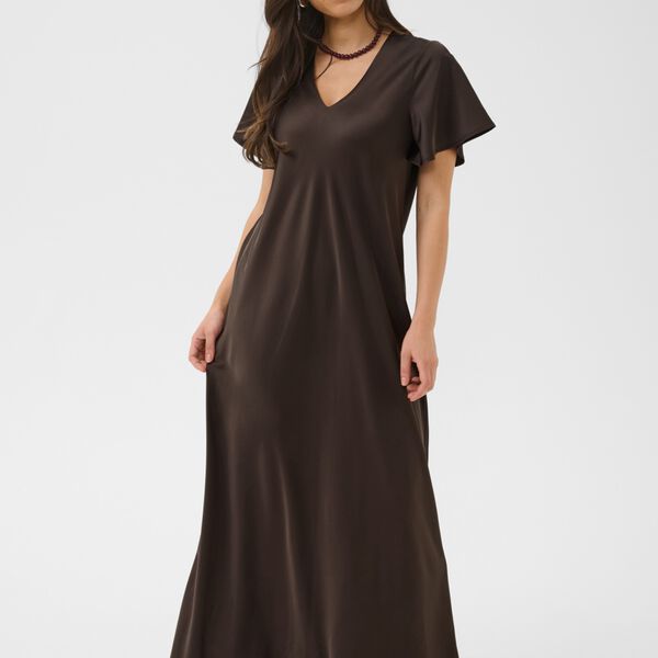 LodisaSZ Maxi Dress, chocolate brown, Saint Tropez