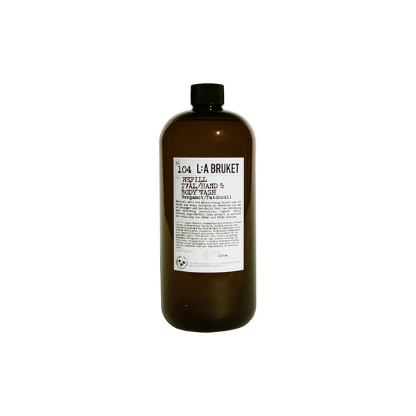 No. 104 Refill Hand & Body Wash, bergamot/patchouli, L:a Bruket