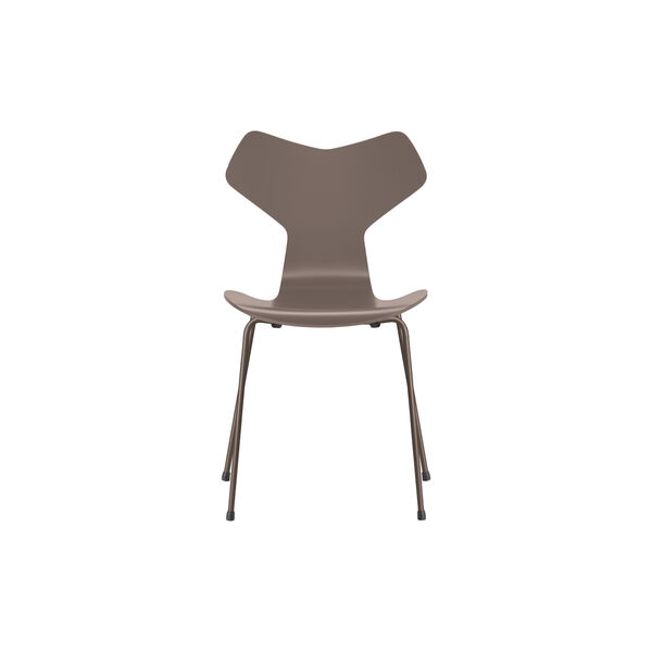Grand Prix™ 3130 fuldlakeret stol, deep clay/brown bronze, Fritz Hansen