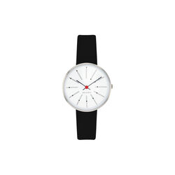 Bankers armbåndsur, white/steel/black Bankers armbåndsur, white/steel/black, Arne Jacobsen Watches
