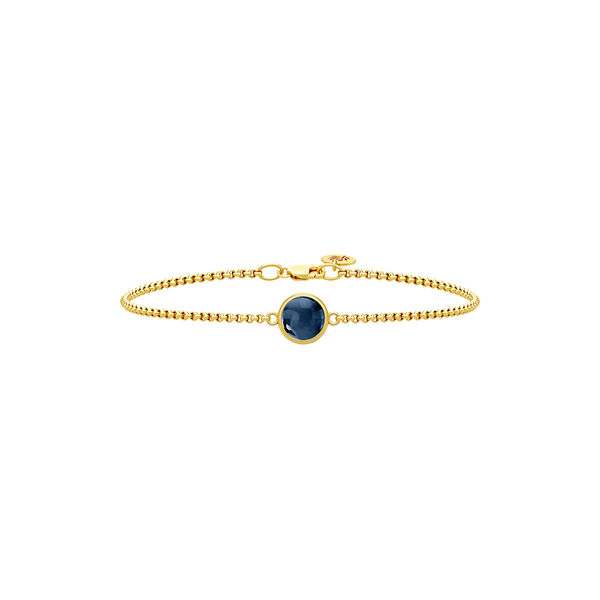 Primini Armbånd, gold/sapphire blue, Julie Sandlau