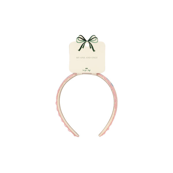 Heart Embroidery Hairbrace, buttercream Heart Embroidery Hairbrace, buttercream, Konges Sløjd