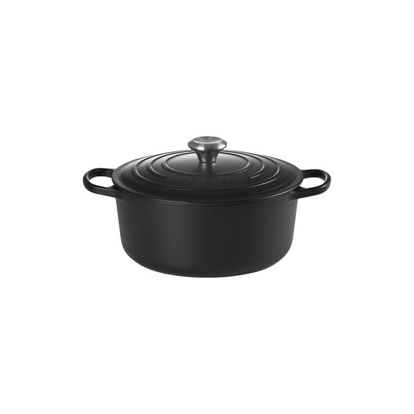 Signature rund st&oslash;bejernsgryde &Oslash; 26 cm, matte black, Le Creuset