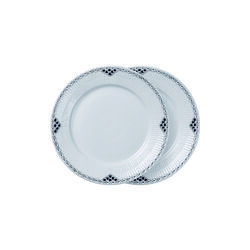 Sort Riflet Blonde tallerken Ø 22 cm, 2 stk., Royal Copenhagen