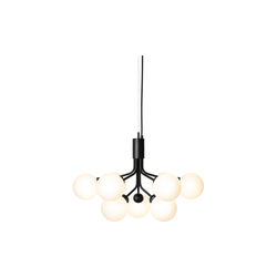 Apiales 9 Pendant, satin black/opal, Nuura