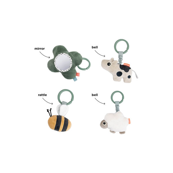 Tiny Farm aktivitets legetæppe, green Tiny Farm aktivitets legetæppe, green, Done by Deer