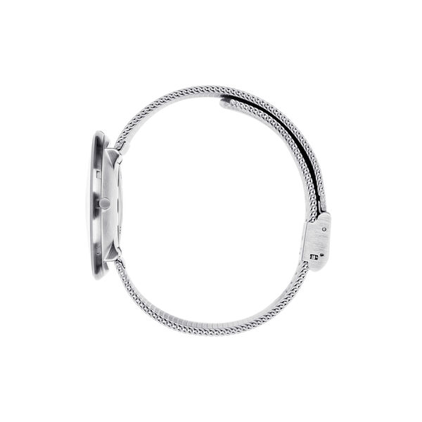 Bankers armbåndsur, white/steel/matt steel, Arne Jacobsen Watches