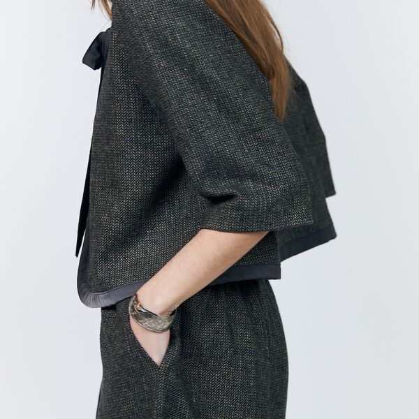 TrineLL Short Jacket 3/4, dark mokka, Lollys Laundry