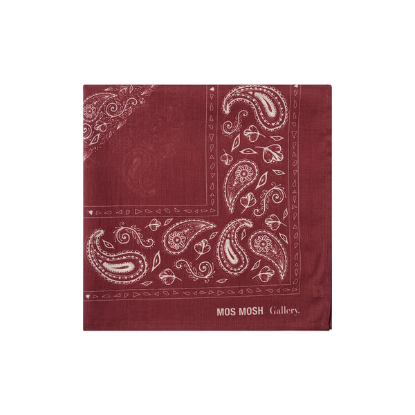MMGMartin Paisley Neckerchief, burnt russet, MOS MOSH Gallery
