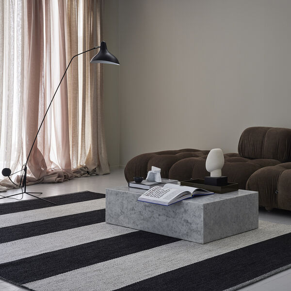 Wide Stripe Icon gulvtæppe, midnight black 554, Kasthall