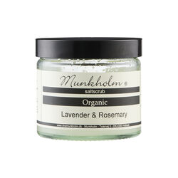 Økologisk saltskrub, lavender & rosemary, Munkholm