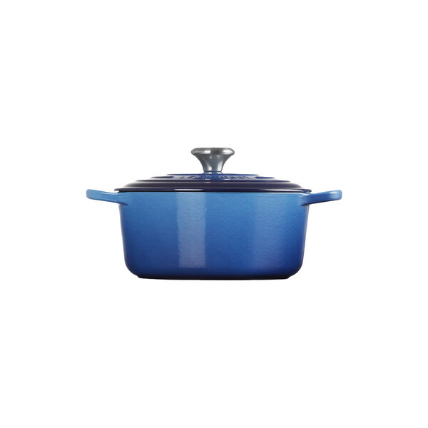 Signature rund st&oslash;bejernsgryde &Oslash; 24 cm, azure blue, Le Creuset