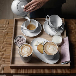 Hvid Riflet termokop 29 cl, Royal Copenhagen