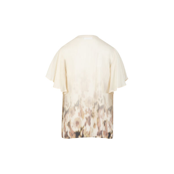 Ruffle top in Floral border print, floral border print, Coster Copenhagen