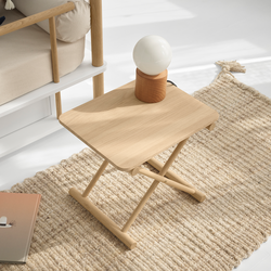 Camp sengebord højt, eg, Oliver Furniture