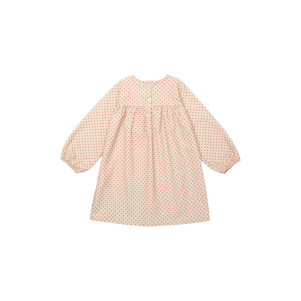 Ines Dress, red dot, Lalaby