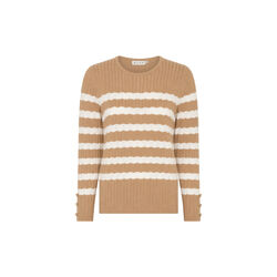 BBJumper  BBEcoveroAutStripeK, camel/offw, Micha