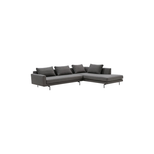 Edge V2 sofa med h&oslash;jrevendt chaiselong, capture 4201, Wendelbo