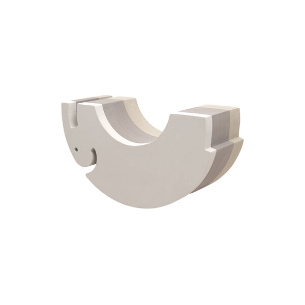 Elefant L, sand grey, bObles