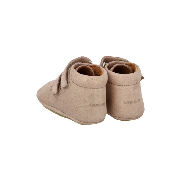 Prewalker lædersko, rose glitter suede, ANGULUS