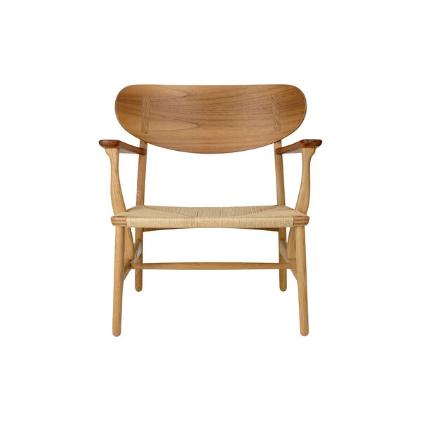 CH22 loungestol, olieret teak/eg/natur, Carl Hansen & Søn