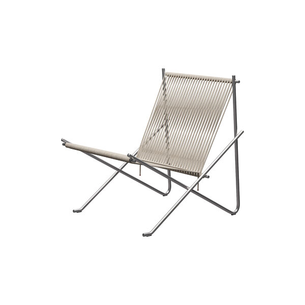 PK4&trade; stol, matpoleret rustfrit st&aring;l/natur, Fritz Hansen