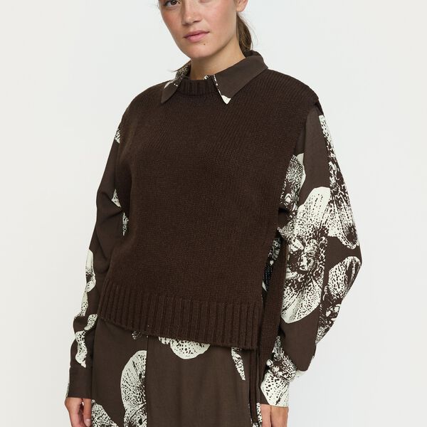 SRTimo Vest Knit, demitasse, Soft Rebels
