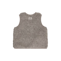 Vest Wool Teddy w. Lining, camel melange, HUTTEliHUT