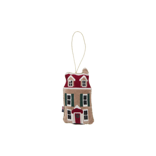 House Velvet Ornament, multi, Lexington
