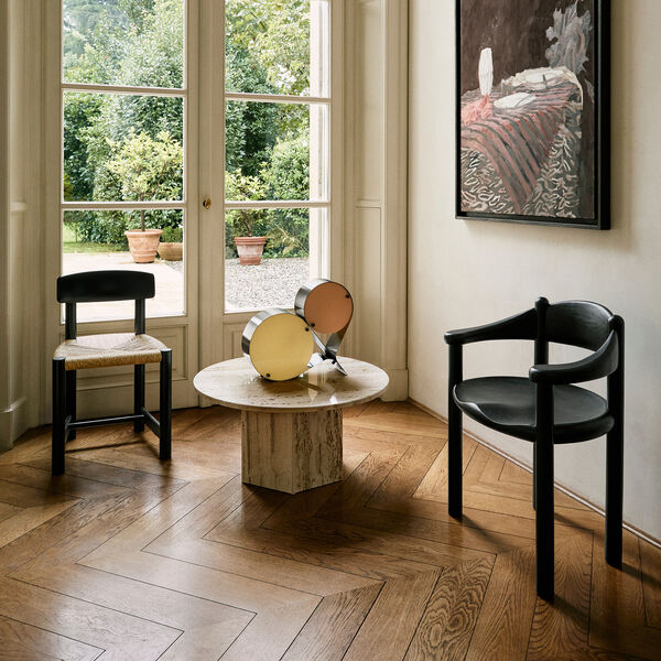 Daumiller Dining Armchair, brown/black pine, GUBI