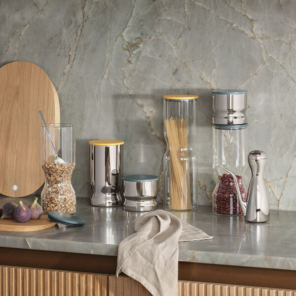 ALFREDO opbevaringsdåse mini 0,5 L, rustfrit stål/grøn, Georg Jensen