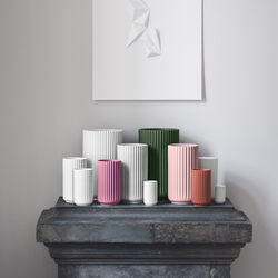 Lyngby Vase, rød, Lyngby Porcelæn