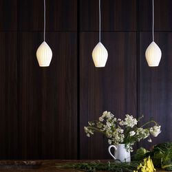 Fin Medium Pendant, natural white, Original BTC